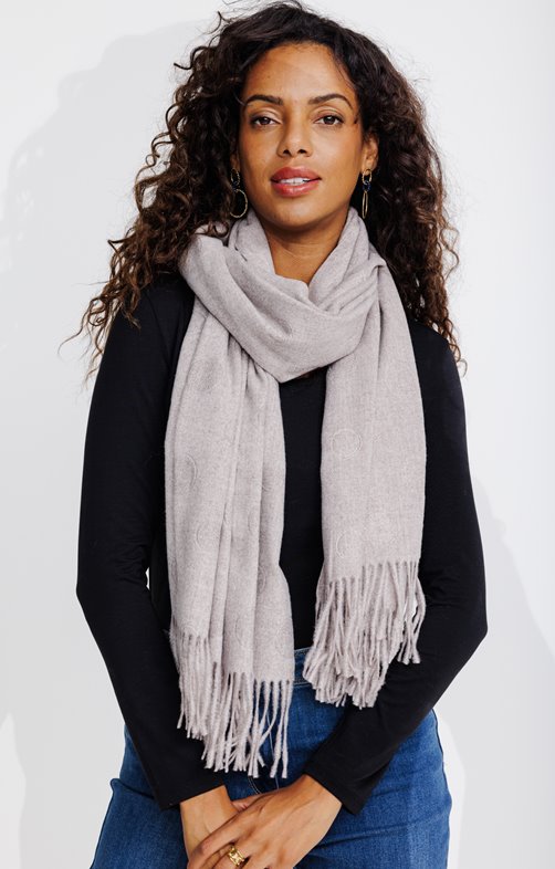 Foulard chaud embossé