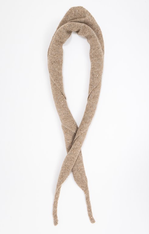 Petit foulard tricot triangle 