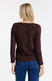 TEE-SHIRT UNI EFFET ZEBRE