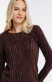 TEE-SHIRT UNI EFFET ZEBRE