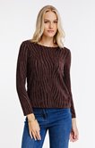TEE-SHIRT UNI EFFET ZEBRE