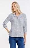 Chemise rayée imprimée