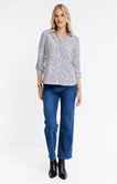 Chemise rayée imprimée