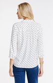 Chemise à carreaux imprimé coeur