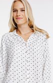 Chemise à carreaux imprimé coeur