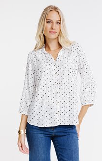 Chemise à carreaux imprimé coeur