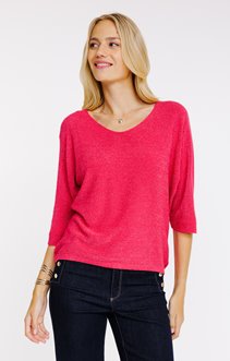Pull maille brillante