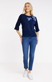 TEE-SHIRT EN MAILLE CHAUDE MANCHES 3/4 