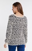 Pull jacquard léopard all over