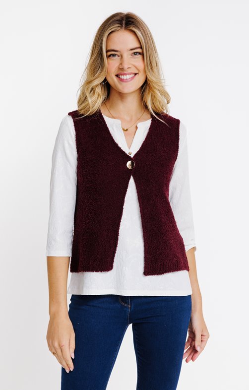 Cardigan bouclette