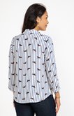 Chemise rayée imprimée