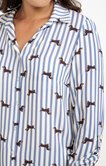 Chemise rayée imprimée
