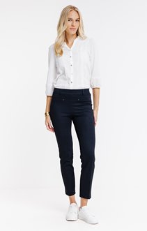 Tregging en maille effet denim brut