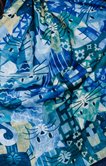 Foulard voile chaud imprimé