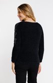 Pull avec perles et sequins