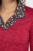 TEE-SHIRT 2EN1 COL CHEMISE