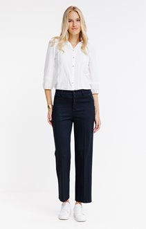 Pantalon maille effet denim brut