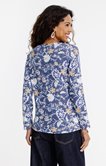 TEE-SHIRT IMPRIME COL V MATIERE CHAUDE