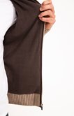 Gilet uni torsadé 