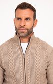 Gilet uni torsadé 