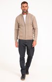 Gilet uni torsadé 