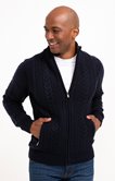 Gilet uni torsadé 