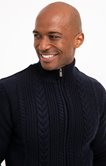 Gilet uni torsadé 