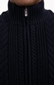 Gilet uni torsadé 