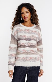 Pull maille fantaisie