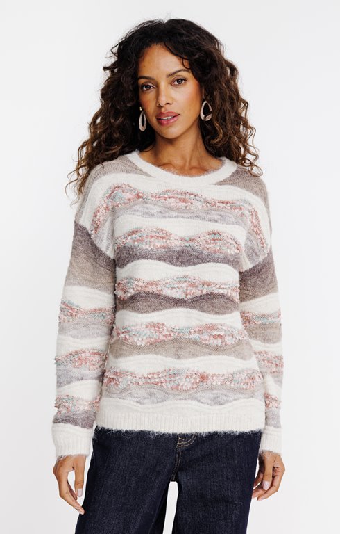 Pull maille fantaisie