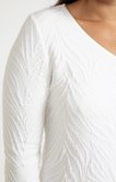 TEE-SHIRT UNI MANCHES LONGUES, COL V