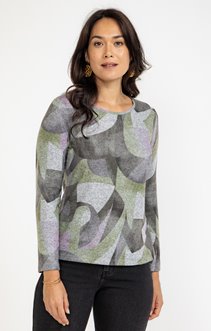 TEE-SHIRT IMPRIME MANCHES LONGUES