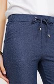 Pantalon maille faux uni coupe jogging