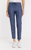 Pantalon maille faux uni coupe jogging