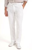 Pantalon en lin Lino avec cordon