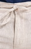 Pantalon en lin Lino avec cordon