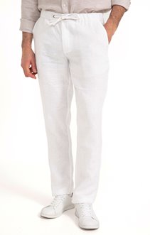 Pantalon en lin Lino avec cordon