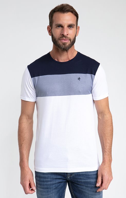 Tee-shirt manches courtes colorblock