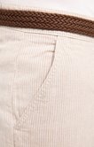 Bermuda rayé avec ceinture