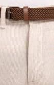 Bermuda rayé avec ceinture