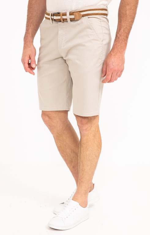 Bermuda imprimé avec ceinture