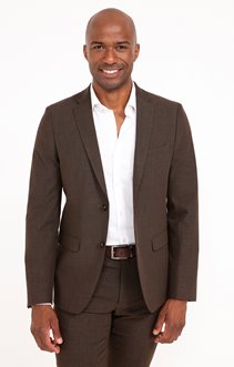 Veste de costume coupe ajustée Castagno