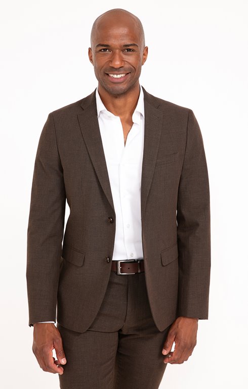 Veste de costume coupe ajustée Castagno