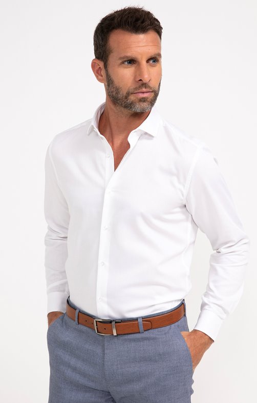 Chemise ajustée manches longues Calandre