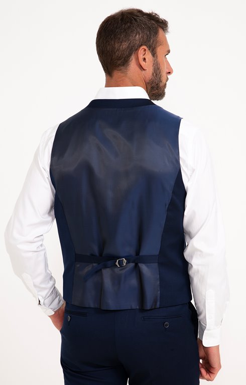 Gilet Costume Formel Pour Garçon - 4 Boutons - Sangle Dos Réglable - Polyester/viscose - Mariage, Fête, école, Spectacle - 5