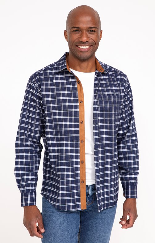 Chemise manches longues à carreaux 
