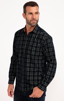Chemise manches longues à carreaux