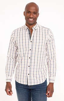 Chemise manches longues à carreaux