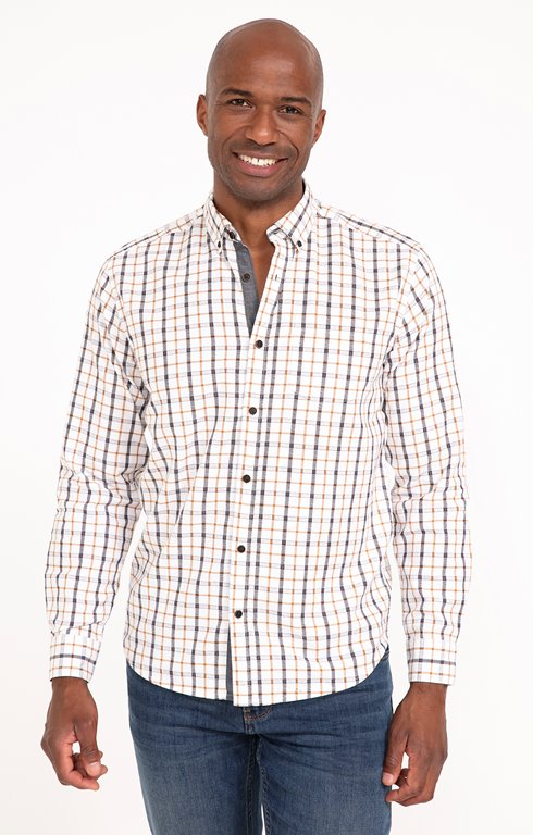Chemise manches longues à carreaux