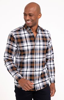 Chemise manches longues à carreaux